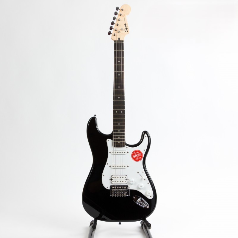 Squier Bullet Tremolo Stratocaster Electric Guitar, Laurel FB – Black