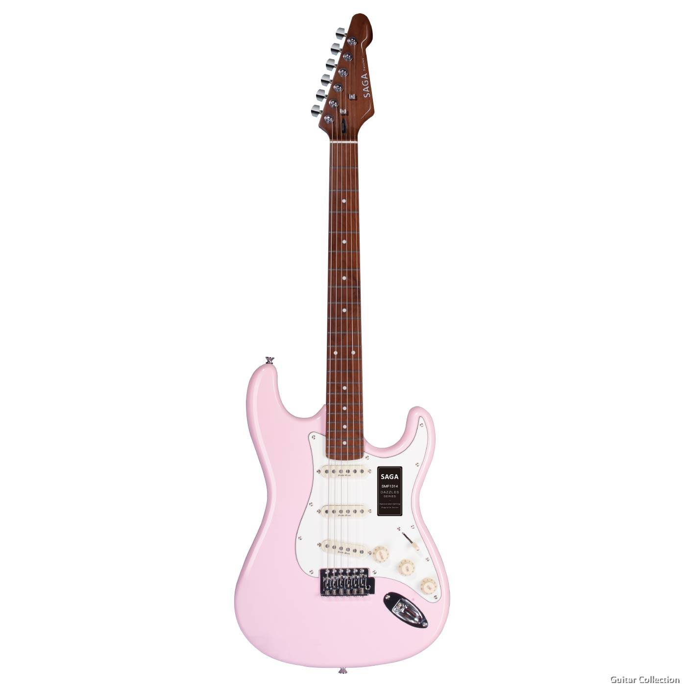 SAGA SMF1314 Dazzle Series Pink/Sky Blue Electric Guitar