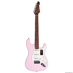 SAGA SMF1314 Dazzle Series Pink/Sky Blue Electric Guitar