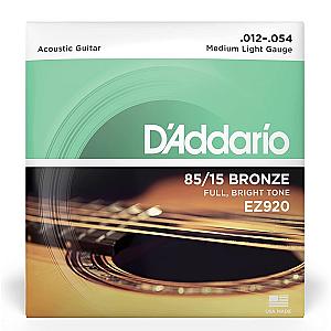 D'ADDARIO EZ920 - 85/15 BRONZE Acoustic Guitar Strings