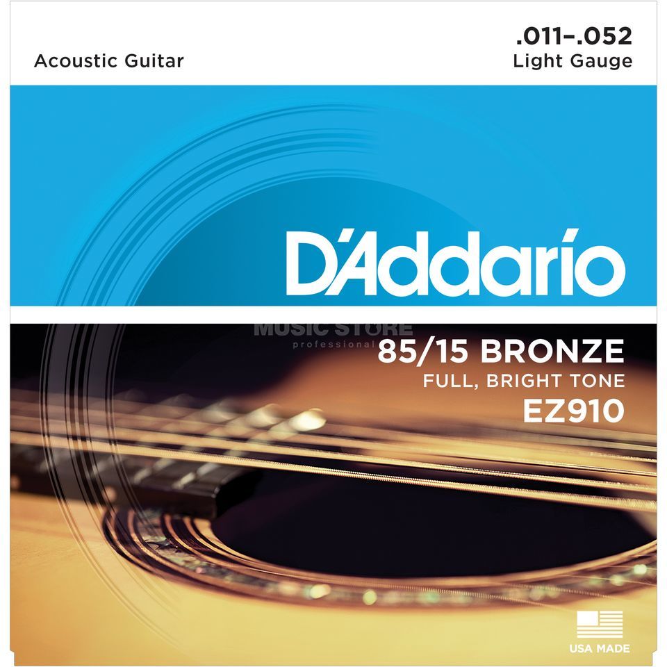 D'ADDARIO EZ910 - 85/15 BRONZE Acoustic Guitar Strings