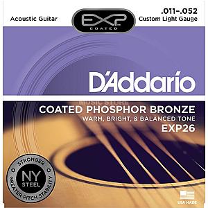 D'ADDARIO EXP26 - COATED PHOSPHOR BRONZE Acoustic Guitar Strings