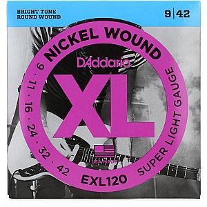 D'ADDARIO EXL120 - NICKEL WOUND Electric Guitar Strings