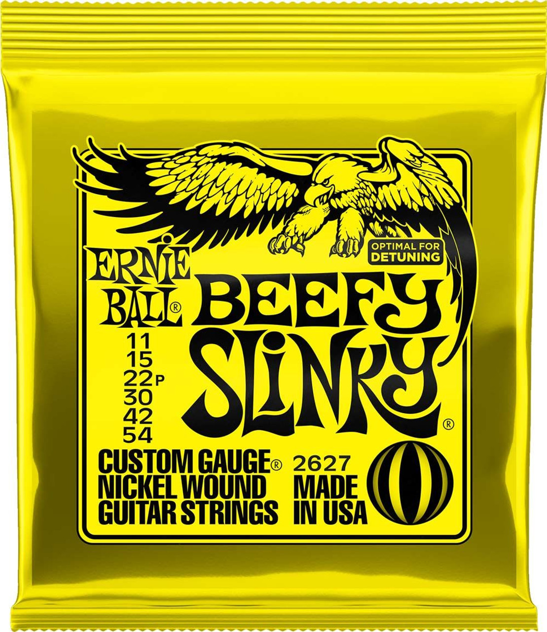 ERNIE BALL 2627 - BEEFY SLINKY NICKEL WOUND Electric Guitar Strings
