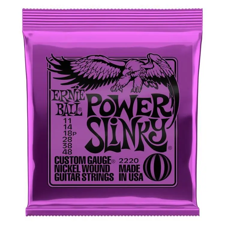 ERNIE BALL 2220 - POWER SLINKY NICKEL WOUND Electric Guitar Strings
